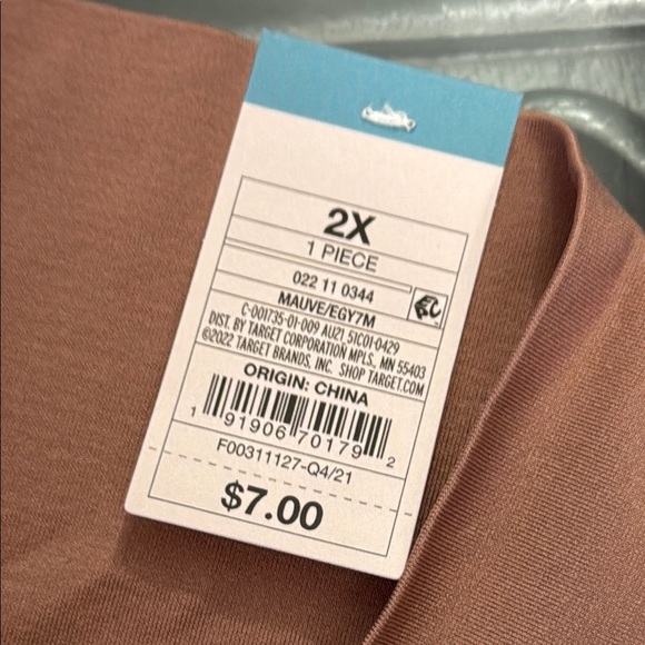 Auden 2X Seamless Brief Mauve Women's Panties - Picture 5 of 6